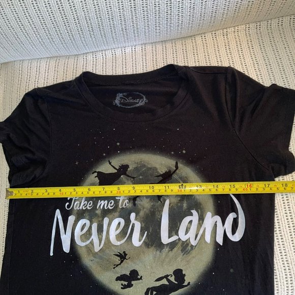 Disney Take Me to Never Land black t-shirt, size small - Picture 8 of 10